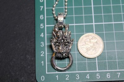 画像1: 銀龍頭  Dragon Head Pendant・ドラゴンヘッドペンダント（受注生産品・Built to Order Products）