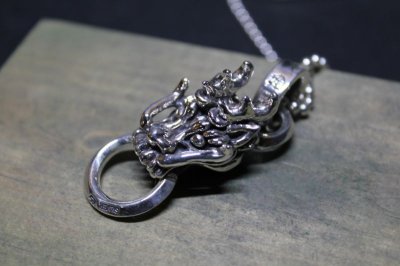 画像2: 銀龍頭  Dragon Head Pendant・ドラゴンヘッドペンダント（受注生産品・Built to Order Products）