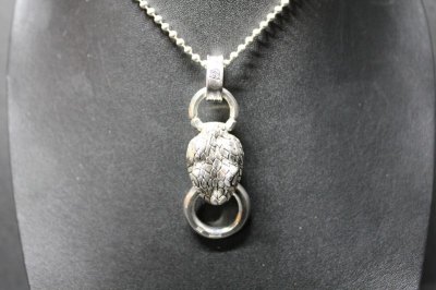 画像1: 銀蛇頭(L)  Viper Head Pendat・バイパーペンダント（受注生産品・Built to Order Products）