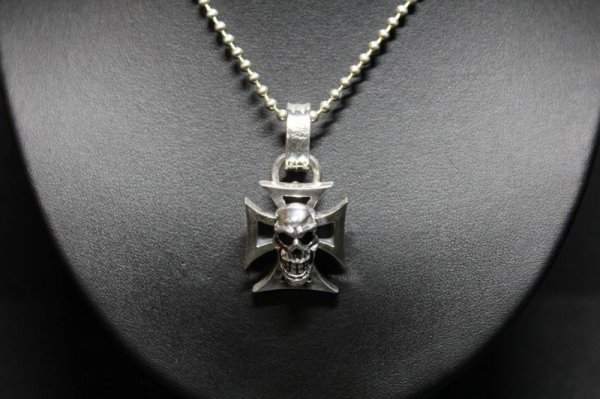画像1: 銀幸骸鉄十字架　幸運骸アイアンクロスペンダント・Iron Cross Lucky omen Pendant（受注生産品・Built to Order Products） (1)