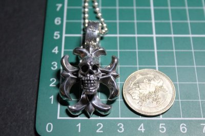 画像3: 銀聖幸髑髏十字架　コート・オブ・アームズ　スカルクロスペンダント・Coat of Arms Lucky omen Skull Cross Pendant（受注生産品・Built to Order Products）