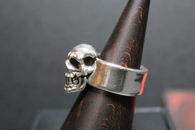 画像1: 銀幸髑髏輪　幸運骸Lucky  omen skull Ring・ラッキーオーメンスカルリング（受注生産品・Built-to-order products）