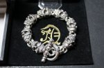 画像1: 輪廻転生・銀仮面髑髏　Visored Skull Bracelet・ヴァイザードスカルブレスレット（受注生産品・Built to Order Products） (1)