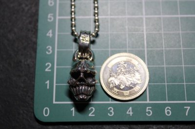 画像3: 銀仮面髑髏　Visored skull pendant・ヴァイザードスカルペンダント（受注生産品・Built-to-order products）