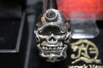 画像1: 銀単眼巨人髑髏輪　Cyclops Skull Ring・サイクロプススカルリング（受注生産品・Built-to-order products） (1)