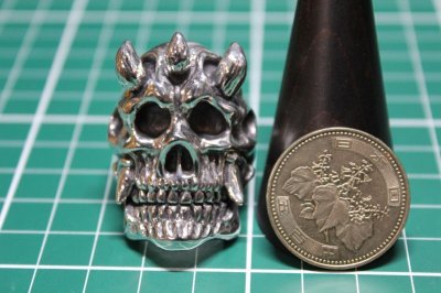 画像3: 銀魔王髑髏輪　Devil Skull Ring・デビルスカルリング（受注生産品・Built-to-order products）