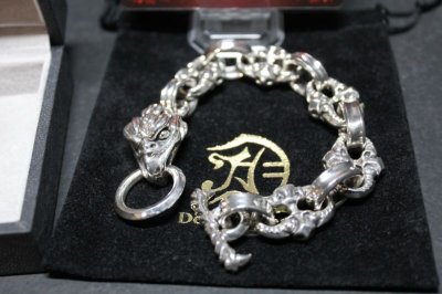 画像1: 銀鷲頭腕輪　Eagle Head Bracelet・イーグルヘッドブレスレット（受注生産品・Built-to-order products）