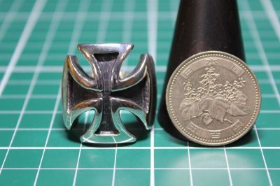 画像3: 銀鉄十字架輪　Iron Cross Ring・アイアンクロスリング（受注生産品・Built-to-order products）