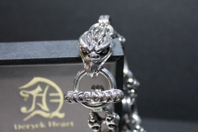 画像2: 銀鷲頭腕輪　Eagle Head Bracelet・イーグルヘッドブレスレット（受注生産品・Built-to-order products）