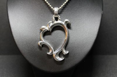 画像1: 銀永久心愛　Eternal Heart Pendant・エターナルハートペンダント（受注生産品・Built to Order Products)