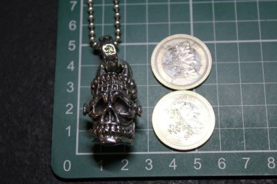 画像3: 銀人造人間髑髏　Mr Frankenstein Pendant・フランケンシュタインスカルペンダント（受注生産品・Built-to-order products）