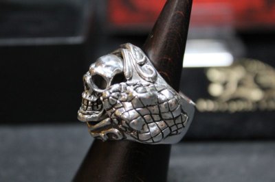画像2: 銀生死髑髏輪　Dead or Alive Ring(SV925)・デッドorアライブリング（受注生産品・Built-to-order products）