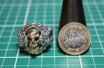 画像8: 銀生死髑髏輪　Dead or Alive Ring(Brass)・デッドorアライブリング（受注生産品・Built-to-order products） (8)