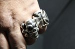 画像13: 銀神悪戯髑髏　God's Prank Skull Ring・ゴッドスカルリング（受注生産品・Built-to-order products） (13)