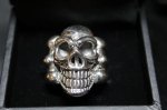 画像3: 銀神悪戯髑髏　God's Prank Skull Ring・ゴッドスカルリング（受注生産品・Built-to-order products） (3)
