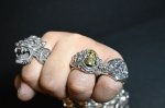 画像12: 銀生死髑髏輪　Dead or Alive Ring(Brass)・デッドorアライブリング（受注生産品・Built-to-order products） (12)