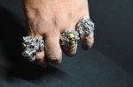 画像10: 銀生死髑髏輪　Dead or Alive Ring(Brass)・デッドorアライブリング（受注生産品・Built-to-order products） (10)