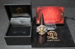 画像2: 銀生死髑髏輪　Dead or Alive Ring(K18)・デッドorアライブリング（受注生産品・Built-to-order products） (2)