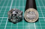 画像7: 銀生死髑髏輪　Dead or Alive Ring(SV925)・デッドorアライブリング（受注生産品・Built-to-order products） (7)