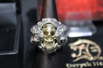 画像3: 銀生死髑髏輪　Dead or Alive Ring(Brass)・デッドorアライブリング（受注生産品・Built-to-order products） (3)