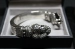 画像8: 銀双蛇頭幸運腕輪　Good Luck Viper Bangle・グッドラックバイパーバングル（受注生産品・Built-to-order products） (8)