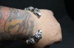 画像13: 銀双鷲頭幸運腕輪　Good Luck Eagle Bangle・グッドラックイーグルバングル（受注生産品・Built-to-order products） (13)