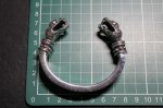 画像10: 銀双蛇頭幸運腕輪　Good Luck Viper Bangle・グッドラックバイパーバングル（受注生産品・Built-to-order products） (10)