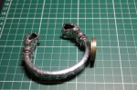 画像11: 銀双蛇頭幸運腕輪　Good Luck Viper Bangle・グッドラックバイパーバングル（受注生産品・Built-to-order products） (11)