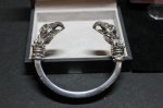 画像6: 銀双鷲頭幸運腕輪　Good Luck Eagle Bangle・グッドラックイーグルバングル（受注生産品・Built-to-order products） (6)