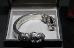 画像9: 銀双蛇頭幸運腕輪　Good Luck Viper Bangle・グッドラックバイパーバングル（受注生産品・Built-to-order products） (9)
