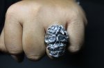 画像11: 銀勲刻牌髑髏輪　Jack of Clubs Lancelot Skull Ring （受注生産品・Built-to-order products） (11)