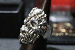 画像4: 銀勲刻牌髑髏輪　Jack of Clubs Lancelot Skull Ring （受注生産品・Built-to-order products） (4)