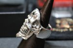 画像4: 銀命刻牌髑髏輪　Ace of Spades Rage Skull Ring （受注生産品・Built-to-order products） (4)