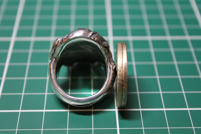 画像9: 銀命刻牌髑髏輪　Ace of Spades Rage Skull Ring （受注生産品・Built-to-order products） (9)