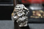 画像6: 銀勲刻牌髑髏輪　Jack of Clubs Lancelot Skull Ring （受注生産品・Built-to-order products） (6)