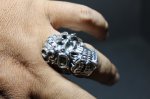 画像16: 銀勲刻牌髑髏輪　Jack of Clubs Lancelot Skull Ring （受注生産品・Built-to-order products） (16)