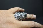 画像13: 銀勲刻牌髑髏輪　Jack of Clubs Lancelot Skull Ring （受注生産品・Built-to-order products） (13)