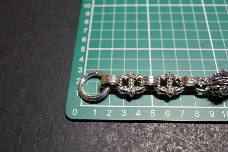 画像12: 銀双狼頭腕輪　Double Wolf  Head Bracelet・ダブルウルフヘッドブレスレット（受注生産品・Built-to-order products） (12)