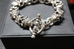 画像5: 輪廻転生・銀仮面髑髏　Visored Skull Bracelet・ヴァイザードスカルブレスレット（受注生産品・Built to Order Products） (5)