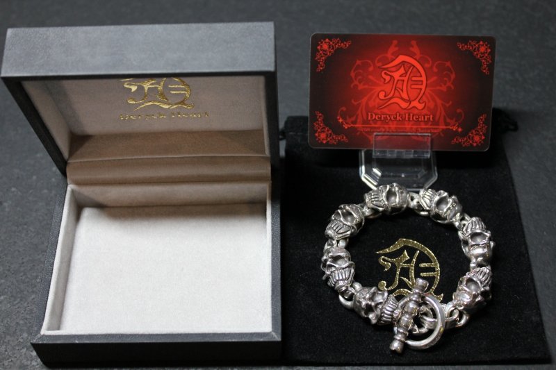 画像2: 輪廻転生・銀仮面髑髏　Visored Skull Bracelet・ヴァイザードスカルブレスレット（受注生産品・Built to Order Products） (2)