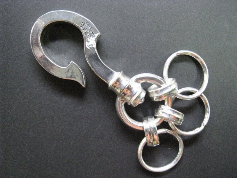画像1: 銀財宝鉤爪鍵鎖　Treasure Fook Key Chain・トレジャーフックキーチェーン（受注生産品・Built to Order Products） (1)