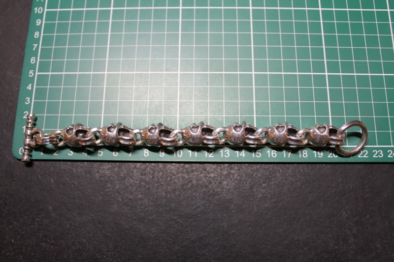 画像8: 輪廻転生・銀仮面髑髏　Visored Skull Bracelet・ヴァイザードスカルブレスレット（受注生産品・Built to Order Products） (8)