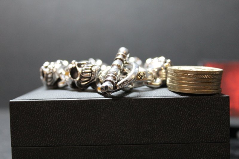 画像6: 輪廻転生・銀仮面髑髏　Visored Skull Bracelet・ヴァイザードスカルブレスレット（受注生産品・Built to Order Products） (6)