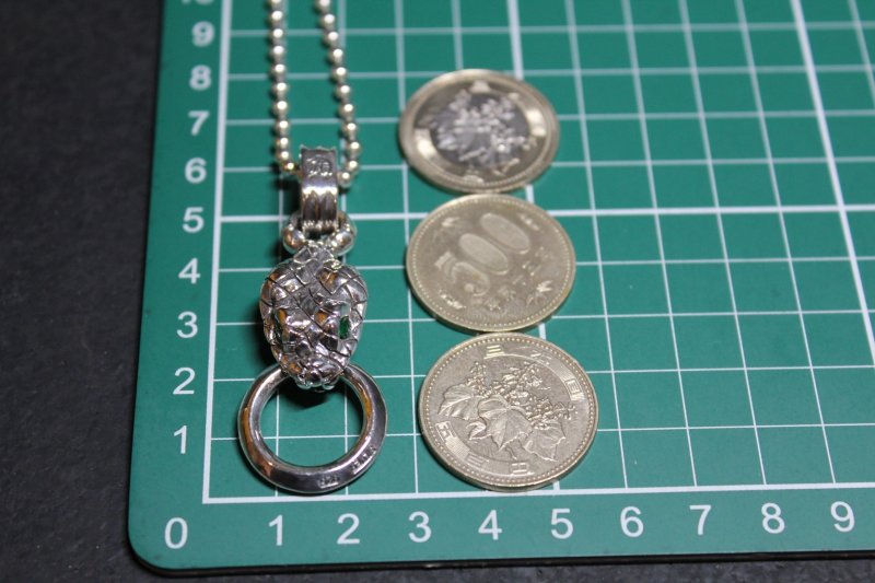 画像17: 銀蛇頭(S)  Viper Head Pendat・バイパーペンダント（受注生産品・Built to Order Products） (17)