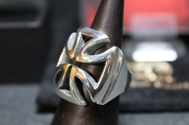 画像8: 銀鉄十字架輪　Iron Cross Ring(type2)・アイアンクロスリングtype2（受注生産品・Built-to-order products） (8)