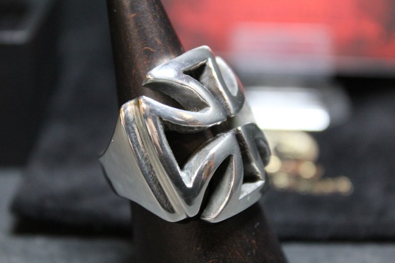 画像5: 銀鉄十字架輪　Iron Cross Ring(type2)・アイアンクロスリングtype2（受注生産品・Built-to-order products） (5)