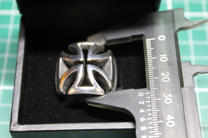 画像13: 銀鉄十字架輪　Iron Cross Ring(type2)・アイアンクロスリングtype2（受注生産品・Built-to-order products） (13)