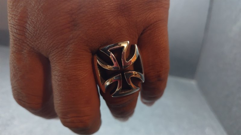 画像17: 銀鉄十字架輪　Iron Cross Ring(type2)・アイアンクロスリングtype2（受注生産品・Built-to-order products） (17)