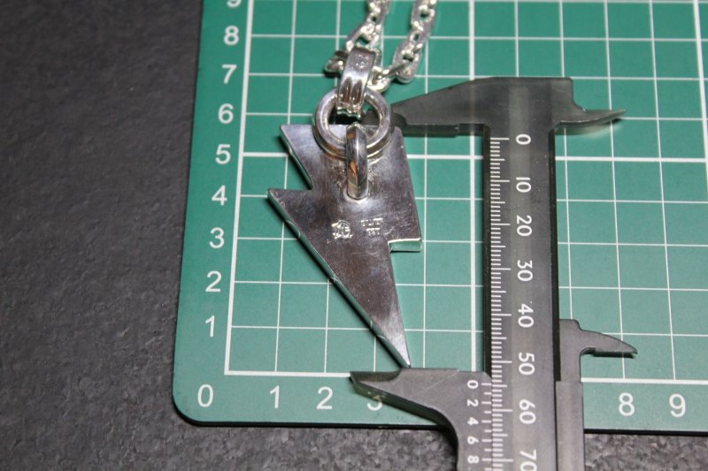 画像12: 銀稲妻一閃(L)　Lightning Pendant(稲妻ペンダント）・（受注生産品・Built-to-order products） (12)