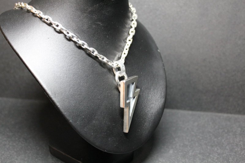 画像6: 銀稲妻一閃(L)　Lightning Pendant(稲妻ペンダント）・（受注生産品・Built-to-order products） (6)